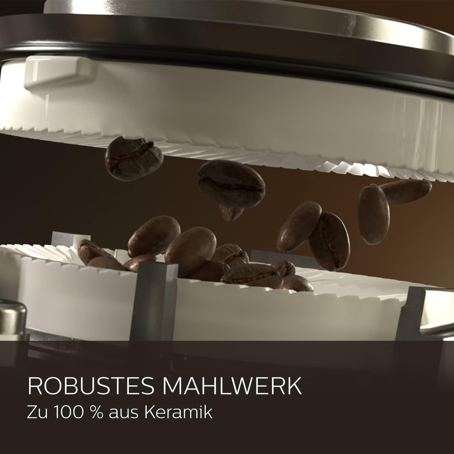 Saeco GranAroma Kaffeevollautomat mit 14 Kaffeespezialitäten, intuitives Farbdisplay, 4 Benutzerprofile, Keramikmahlwerk, Edelstahl-Schwarz (SM6585/00)