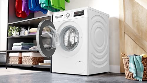 2025 Bosch WUU28T70, Serie 6, lavadora, 8 kg, 1400 rpm, integrable, lavado rápido con SpeedPerfect, función añadir ropa, Hygiene Plus, tambor Vario, silenciosa gracias a EcoSilence Drive, pantalla LED, blanco
