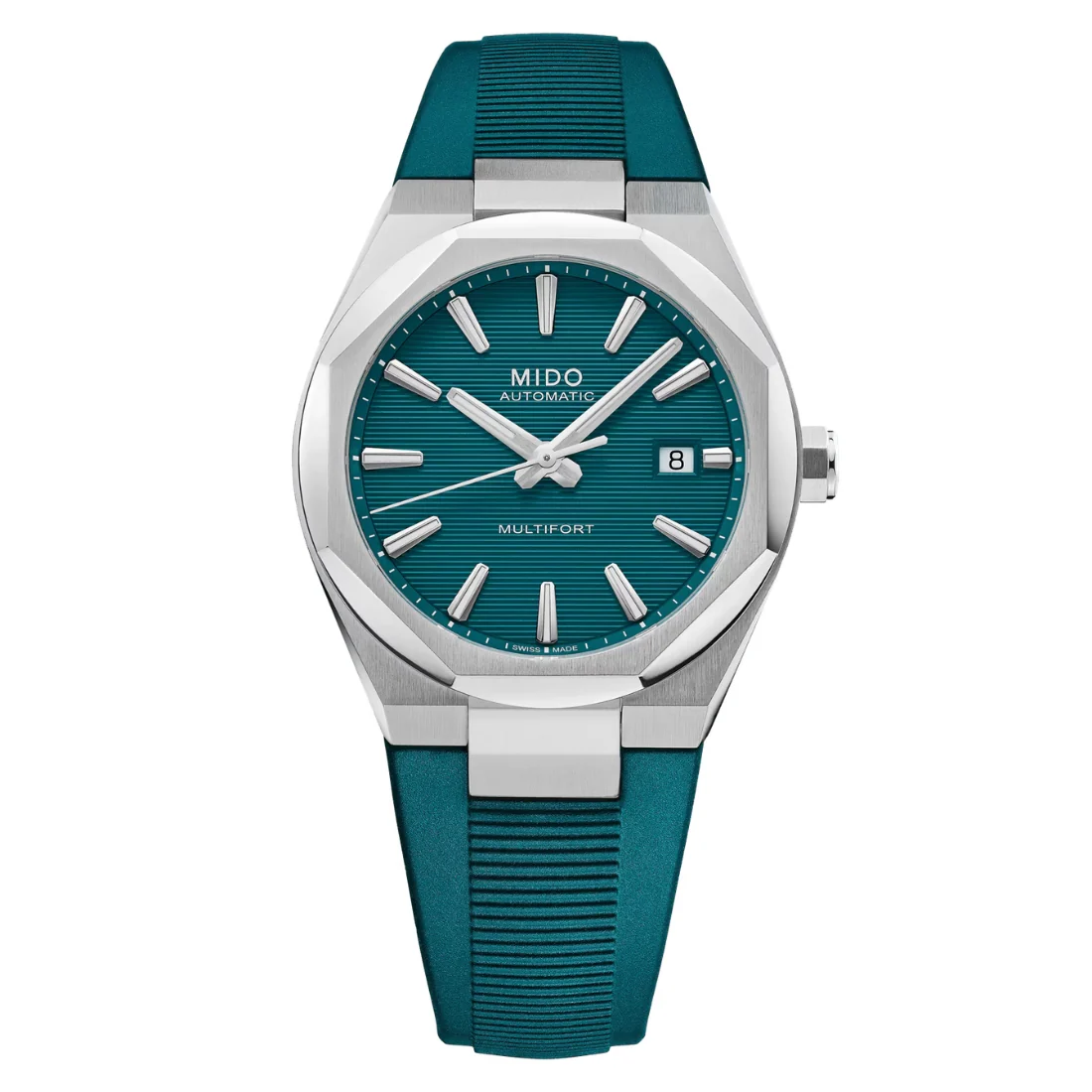 Orologio Mido Multifort 8 una corona ottanio cinturino gomma