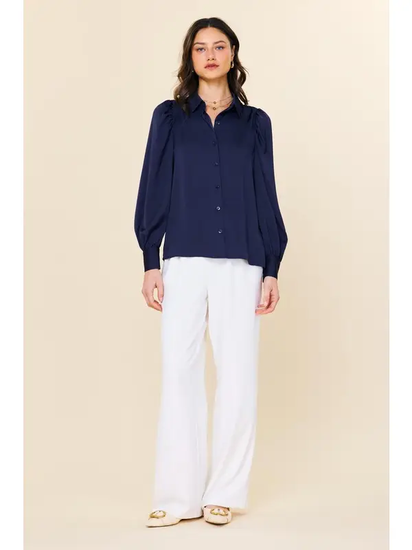 Oxford Blue 3Q Button Down