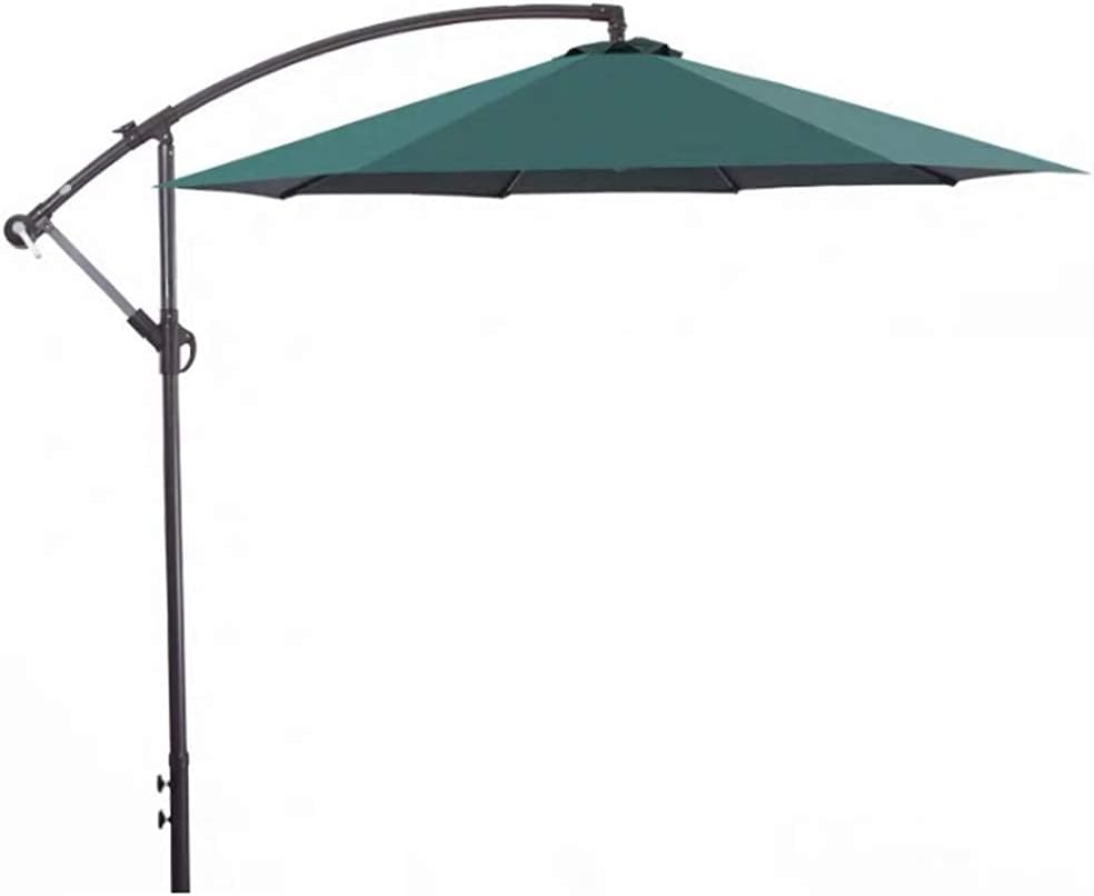 Garten Parasols Parasol, 2,7 m Terrasse Garten Regenschirm Schatten, Ausleger hängen 8 Rippen-Parasol in Aluminium Anti-UV-Sonne für Strand/Pool/Terrasse/Außendacher-Schutzzelt im Freien Parasole