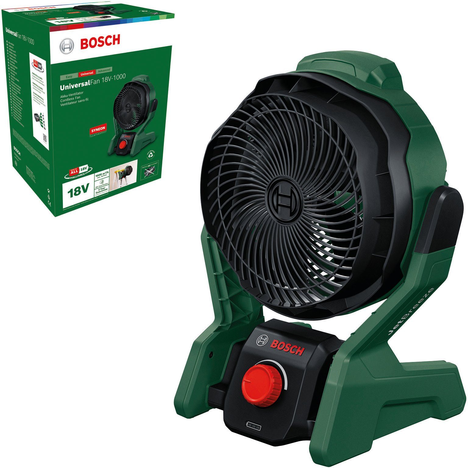 Tischventilator UniversalFan 18V-1000