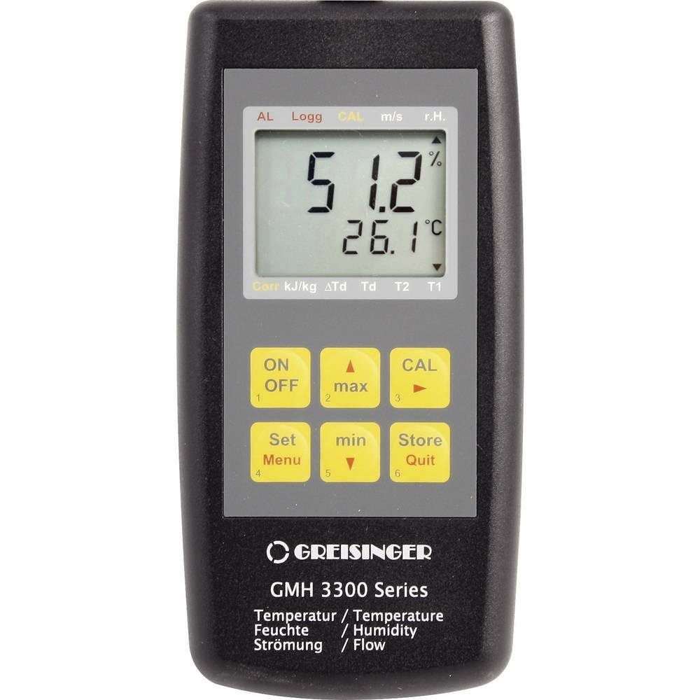 Hygrometer Luftfeuchte- / Temperatur- und Strömungsmessgerät