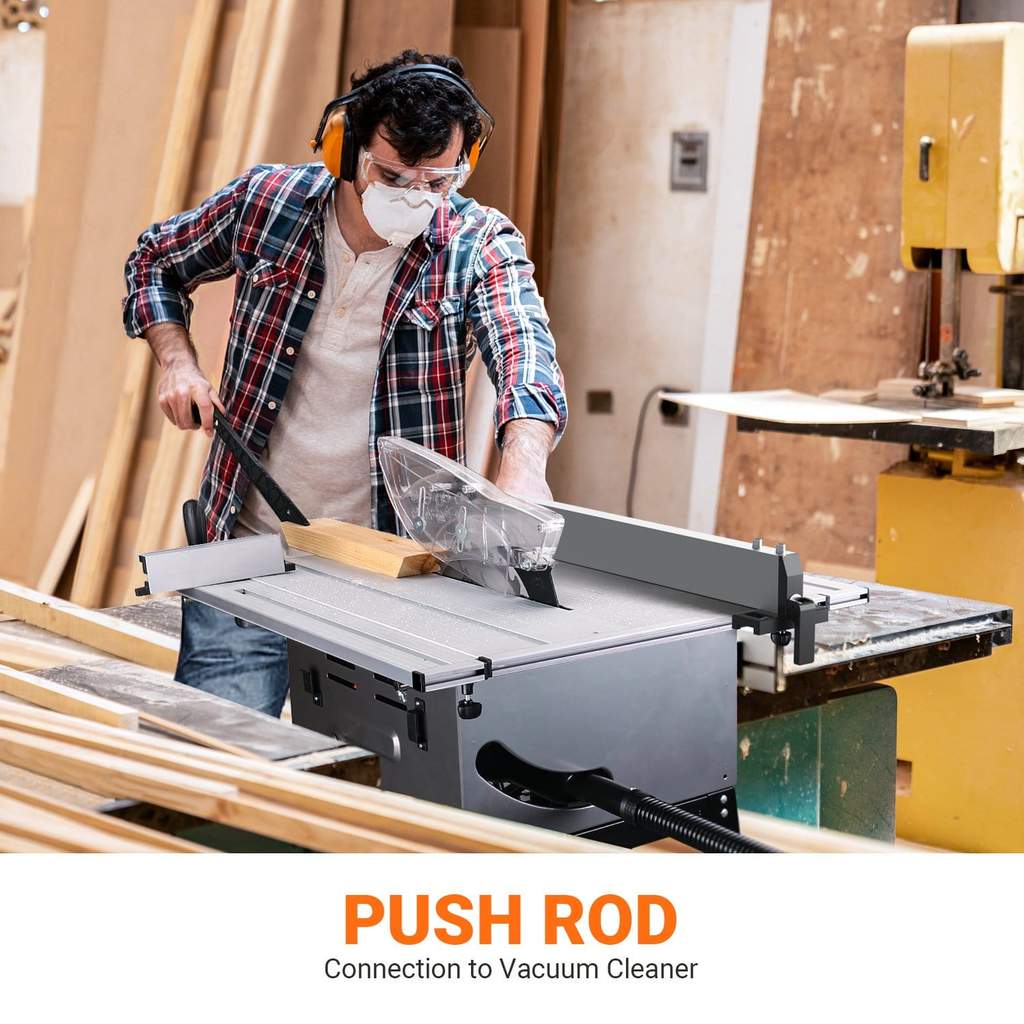 $199.97 with code TKMTS01A &ndash; TACKLIFE Table Saw, 10 Inch, 15 Amp 24T Blade 4800 RPM 45oBevel Cutting MTS01A