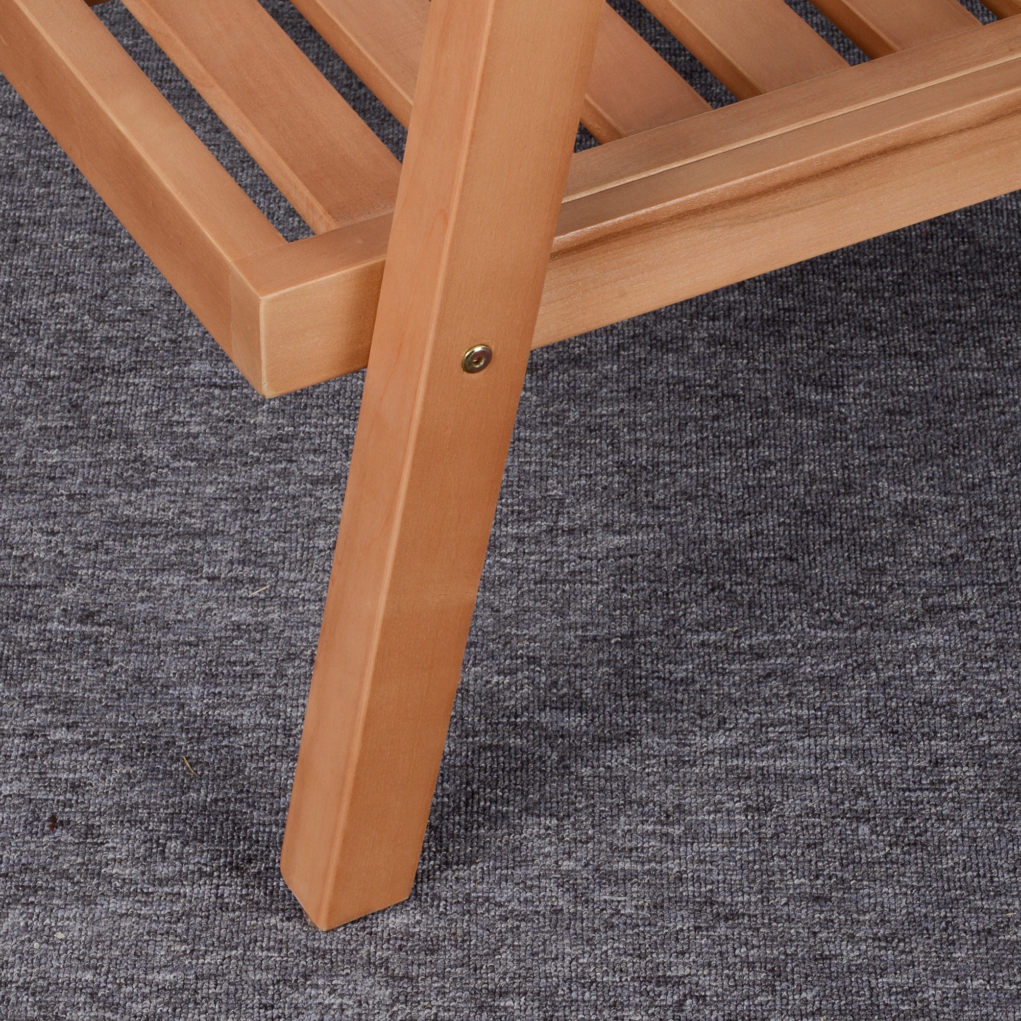 2 tuinstoelen van natuurlijk hout, met zitkussens, bruin+beige, 66 x 77,5 x 74,5 cm (per stoel)