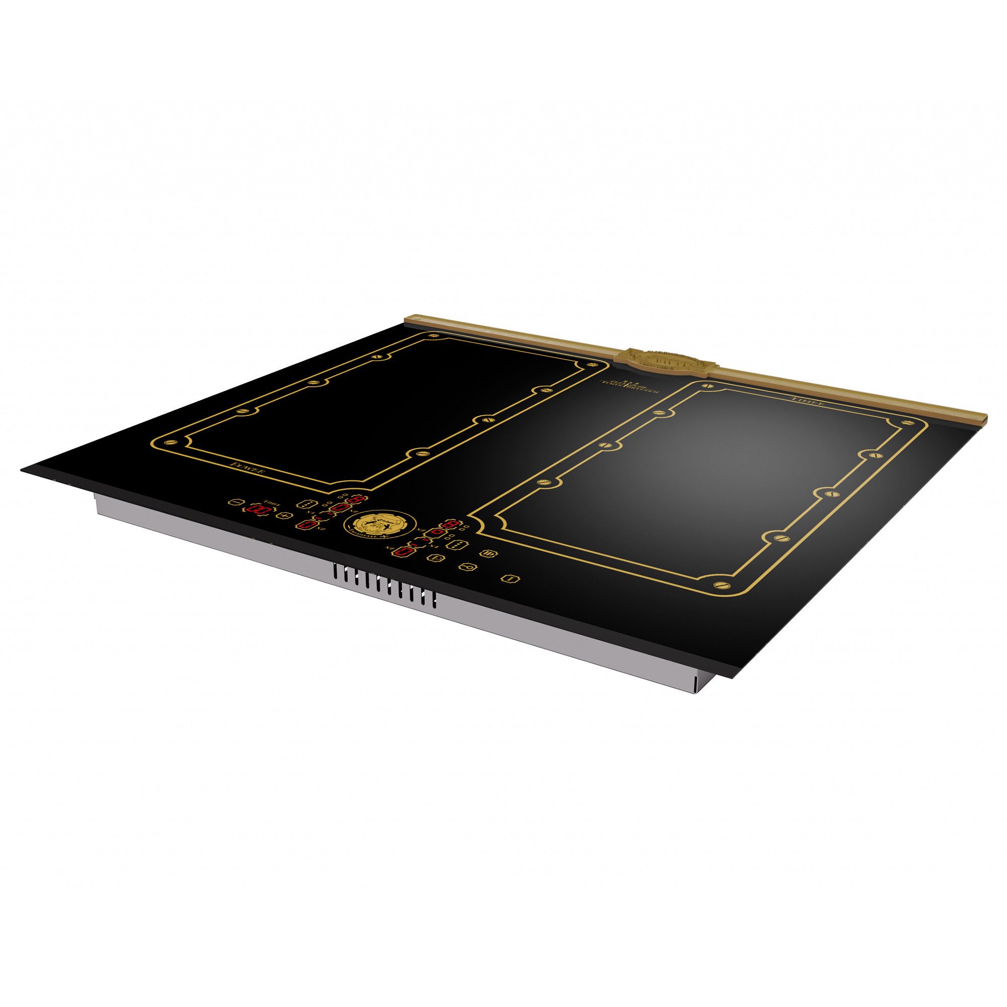 Induktions-Kochfeld Kaiser Empire KCT 6192 FI Em+Grillplatte, Einbau Induktionskochfeld 60 cm stoßfeste Glaskeramik, 4×2 FLEX Induktions-Kochzonen mit Power-Funktion (Booster)