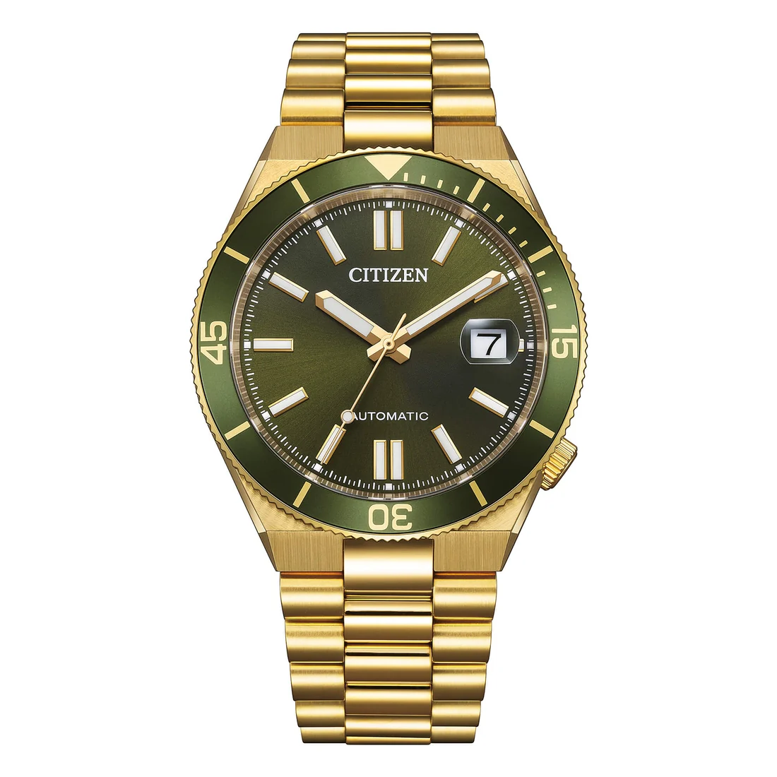 Orologio Citizen NJ0232-53X Tsuyosa dorato quadrante e ghiera verde
