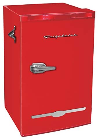 Frigidaire EFR376 BLUE 3.2 Cu Ft Blue Retro Bar Fridge with Side Bottle Opener