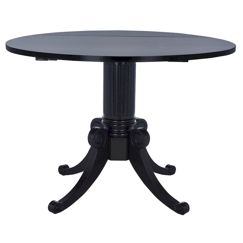 SAFAVIEH Jeane Antique White Drop Leaf Dining Table - 43 W x 43 D x 31 H - 43Wx43Dx31H