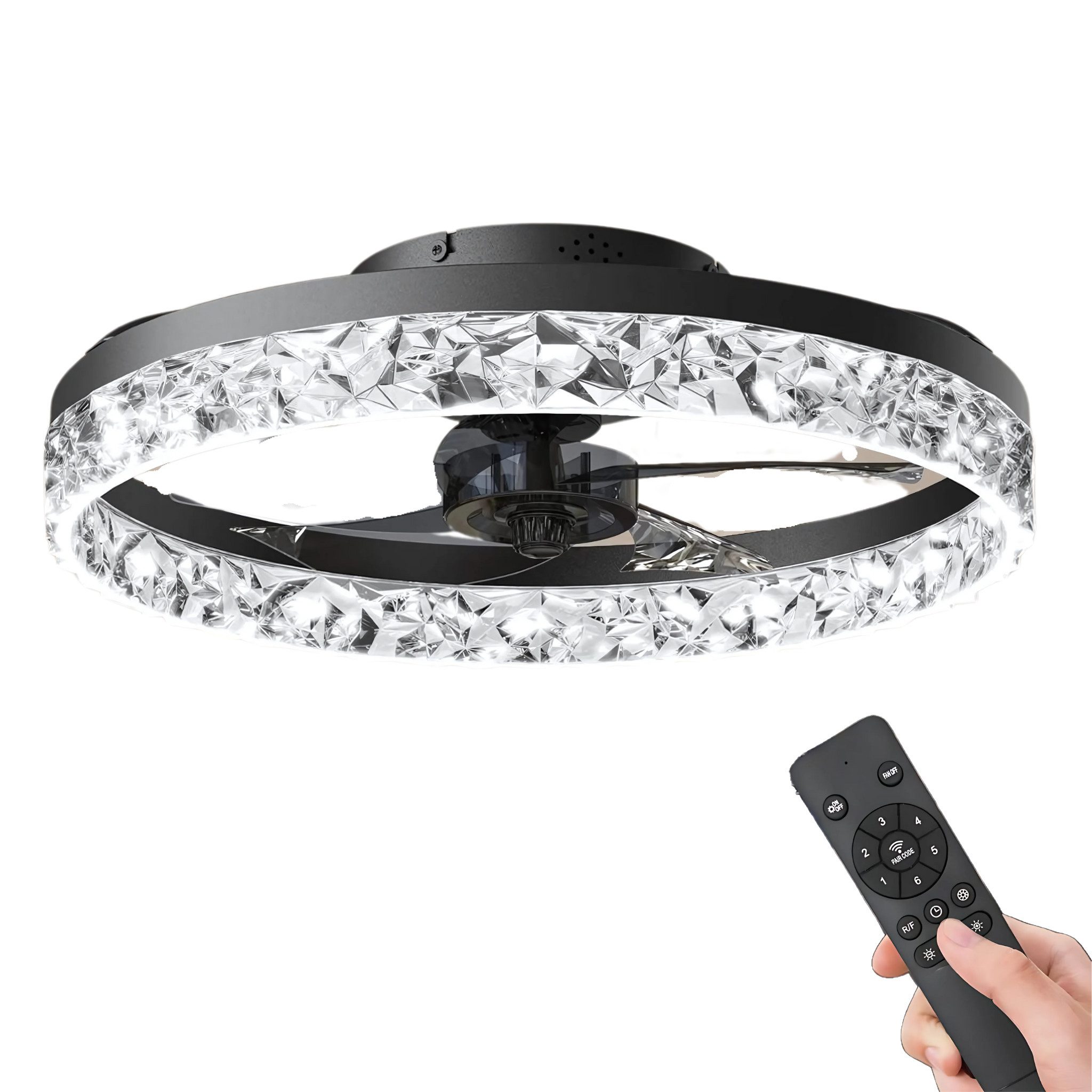 Deckenventilator Deckenventilator mit LED-Beleuchtung und Fernbedienung