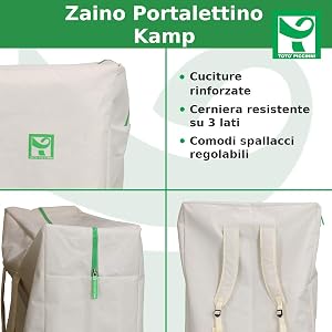 caratteristiche sacca porta lettino
