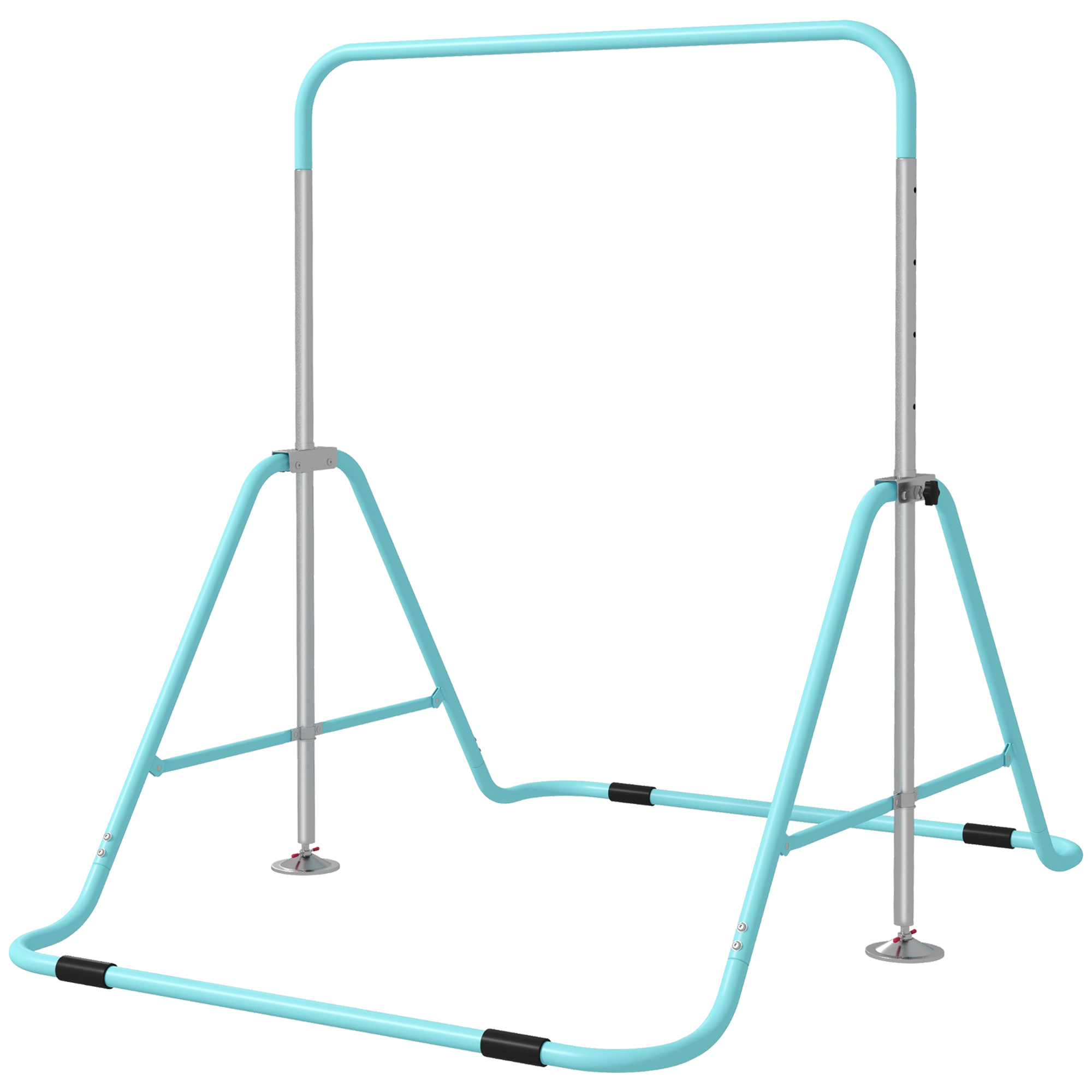 HOMCOM Kindergymnastikstange, klappbar, Höhenverstellbar von 88 bis 128 cm, Grün