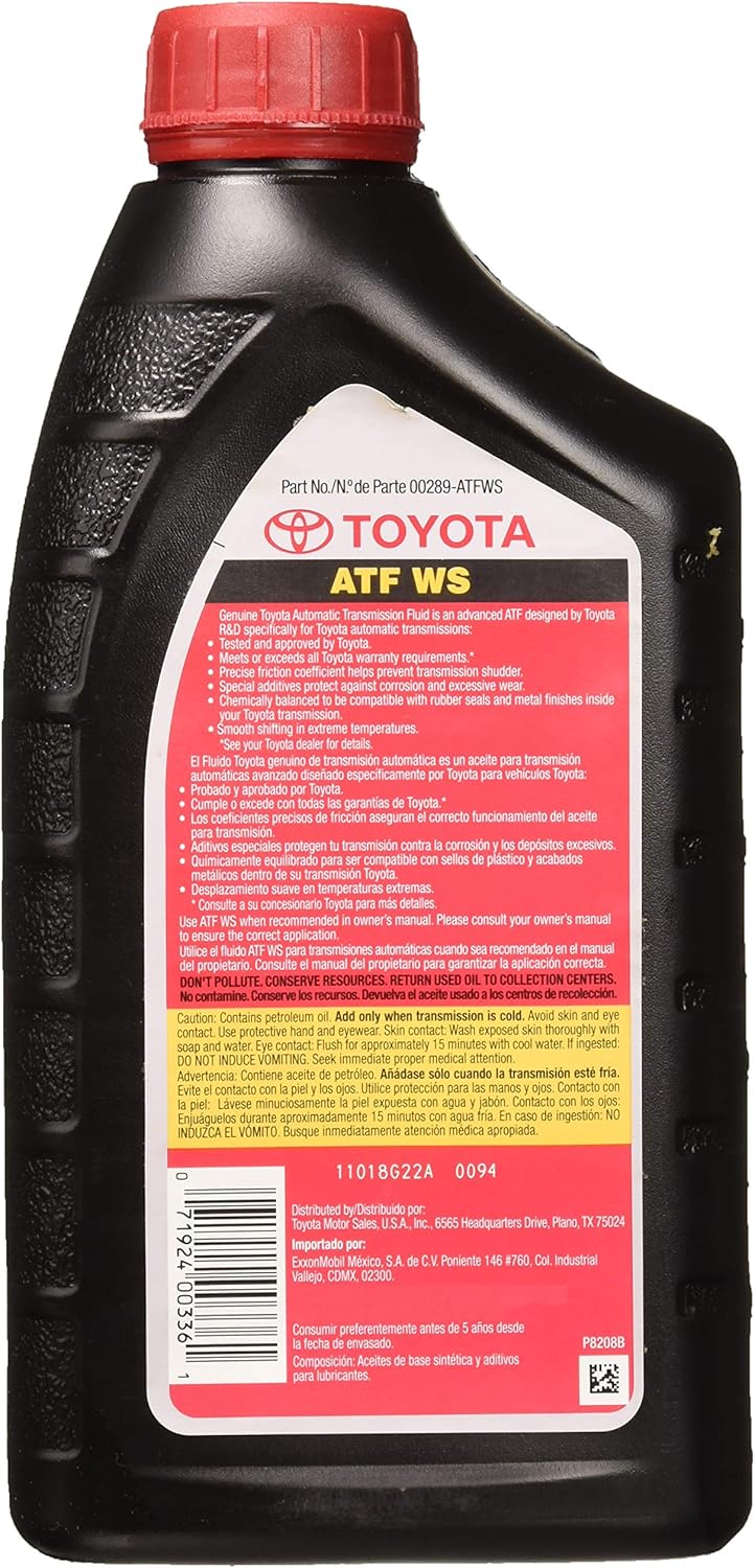 Toyota Genuine Lexus Automatic Transmission Fluid, 6-Pack, 192 Ounces, Universal Fit