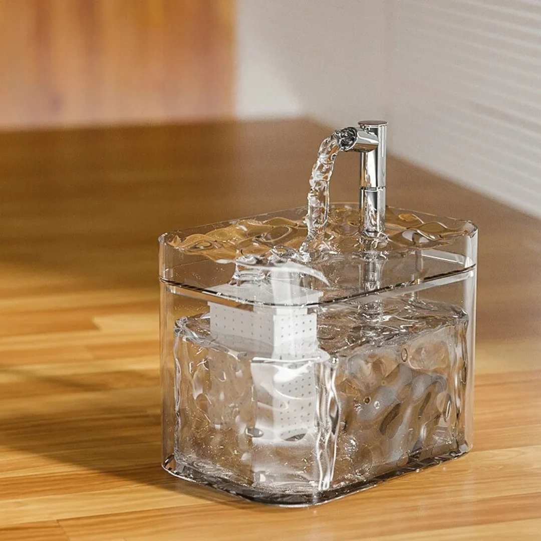 Pet Water Fountain �C 1.5L Capacity, Multi-Stage Filtration & Silent Pump