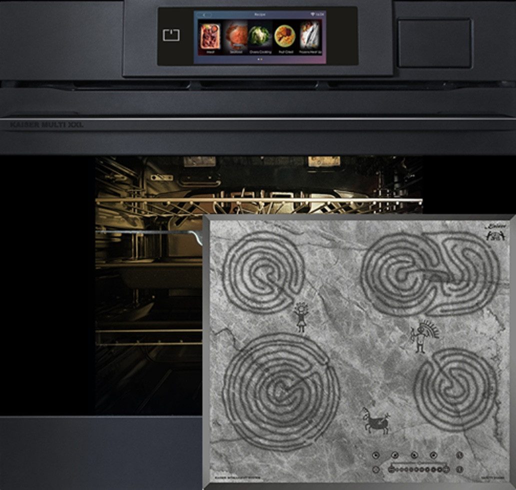 Backofen-Set Herd Set Autark XXL Multi 37,Multifunktions-Elektro-Dampfbackofen mit Dampfreinigung, 60 cm+Glaskeramikkochfeld 60 cm EH 6341+KCT 6715 F Ära