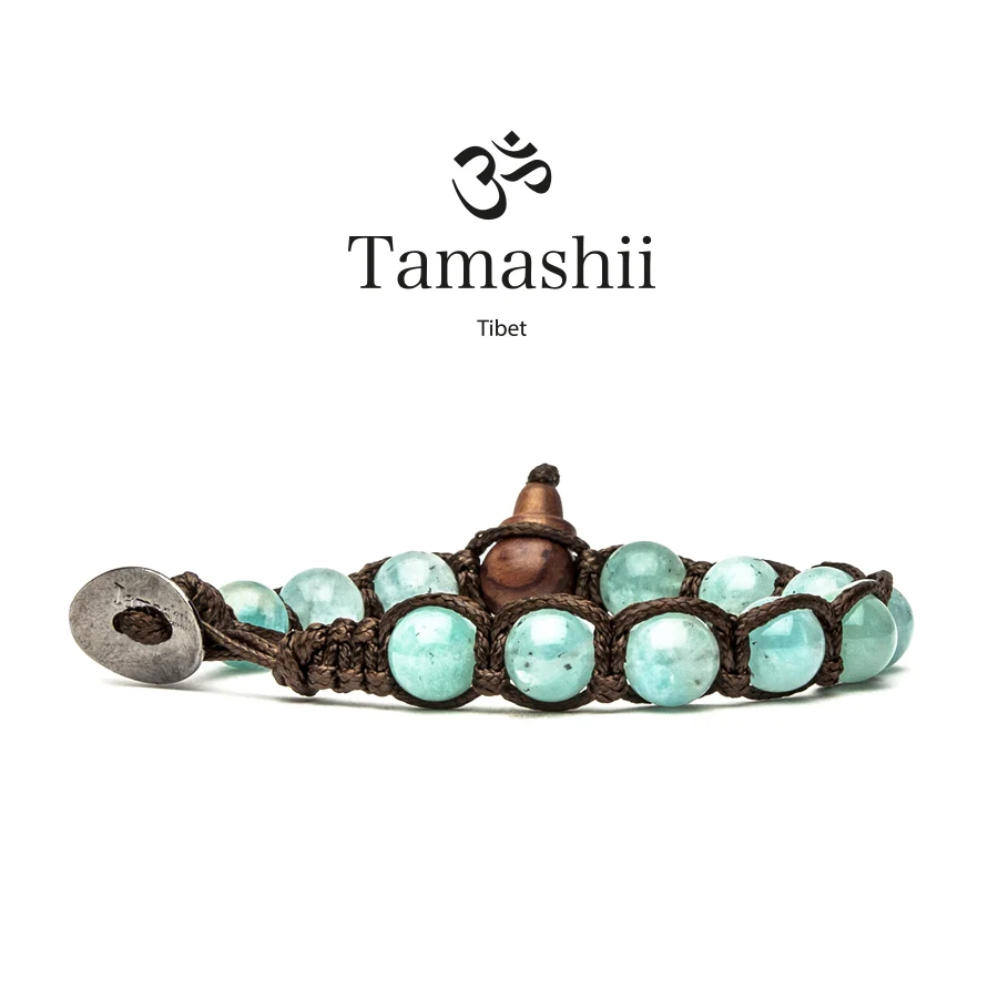 Bracciale Tamashii a un giro in amazzonite da 8mm BHS900-131