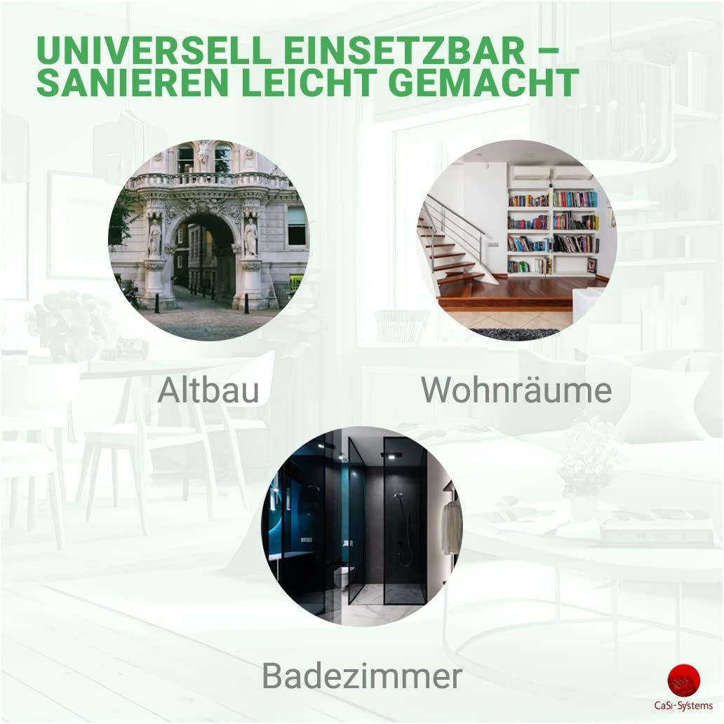 Klimaplatte 10mm Calciumsilikat Dämmplatte, anti Schimmel, für innen, Keller, Feuchtraum, Energiesparend & Dämmend, Set für 51,8 m²