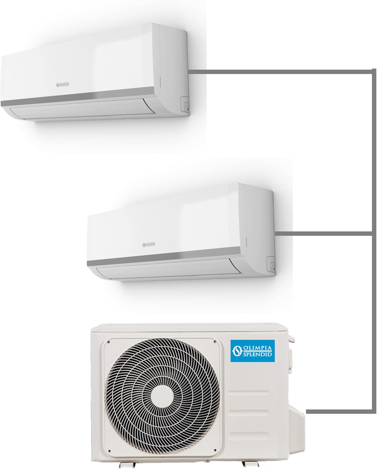 Olimpia Splendid, Mystral S1 E 12 Air Conditioning 12000 BTU / h Monosplit Inverter, Gas R32, Class A++, Cooling Function, Heating, Dehumidification and Ventilation, Integrated Wifi