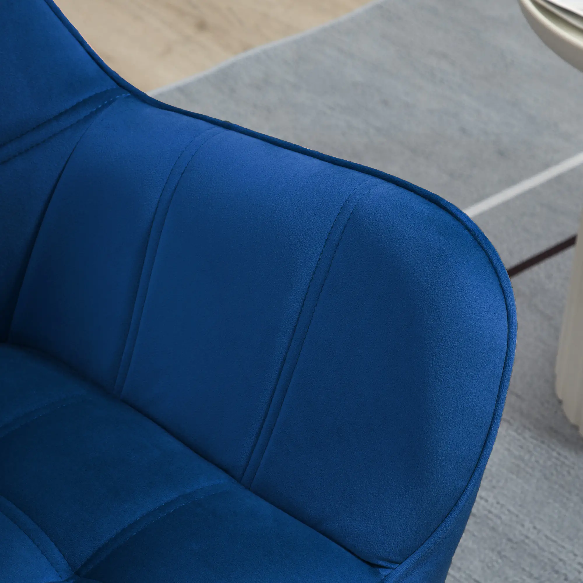 HOMCOM Polsterstuhl Skandi-Design kräftige Farben Blau