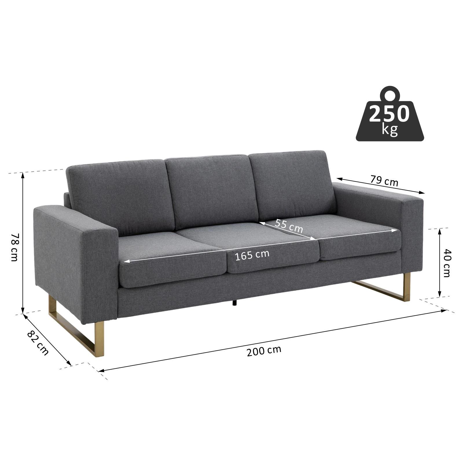 bank gestoffeerde 3-zitsbank tv-fauteuil gestoffeerde bank loungebank kussen