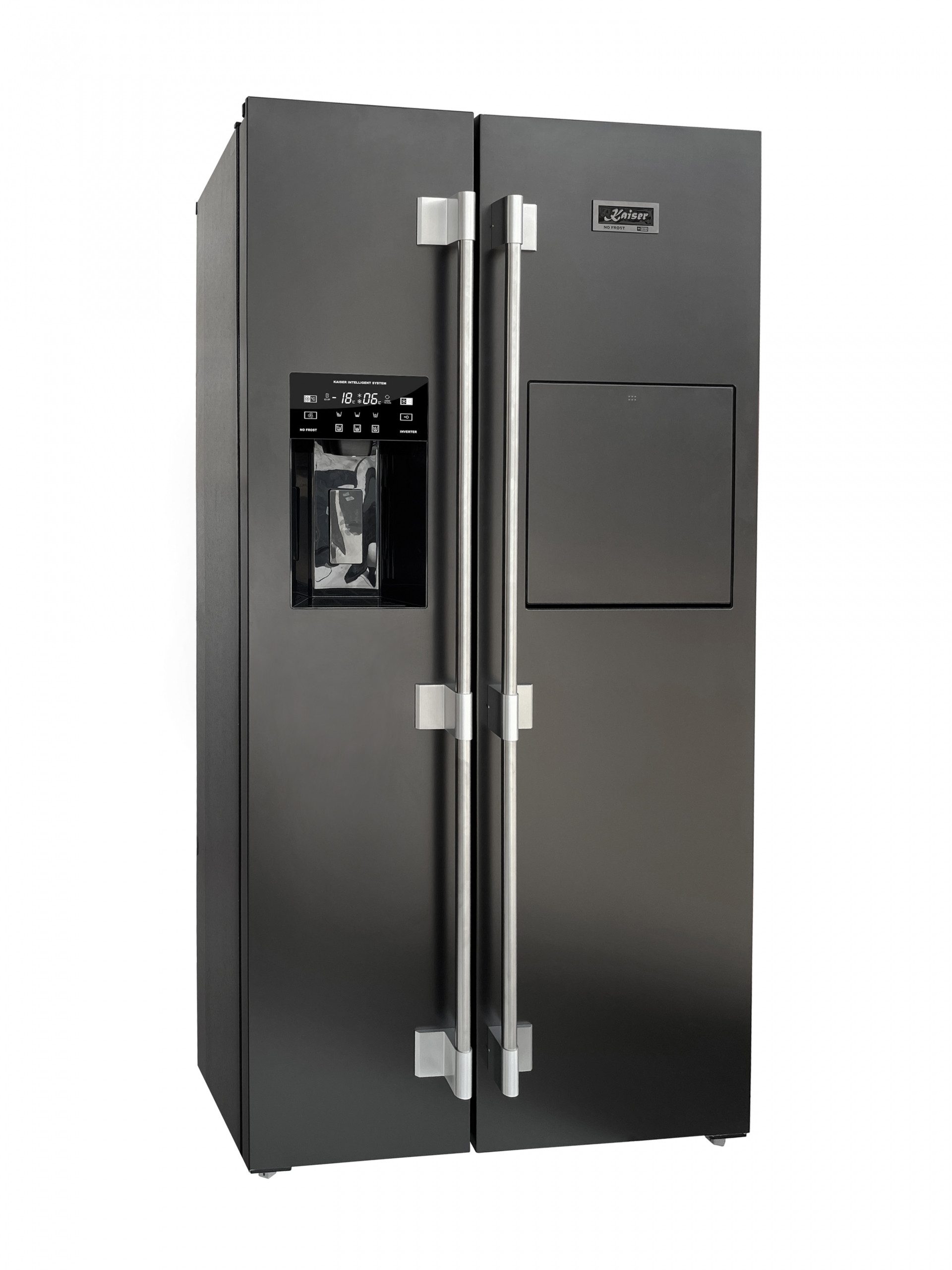 Side-by-Side 178 cm hoch 91.1 cm breit Side-by-Side Kühlschrank No Frost 556 l,Festwasseranschlüß KS 90500 RS N