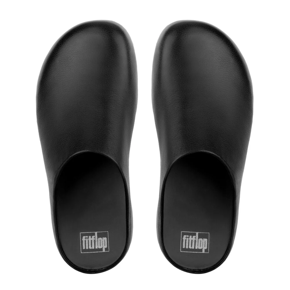 FitFlop Shuv Clogs Leder Black