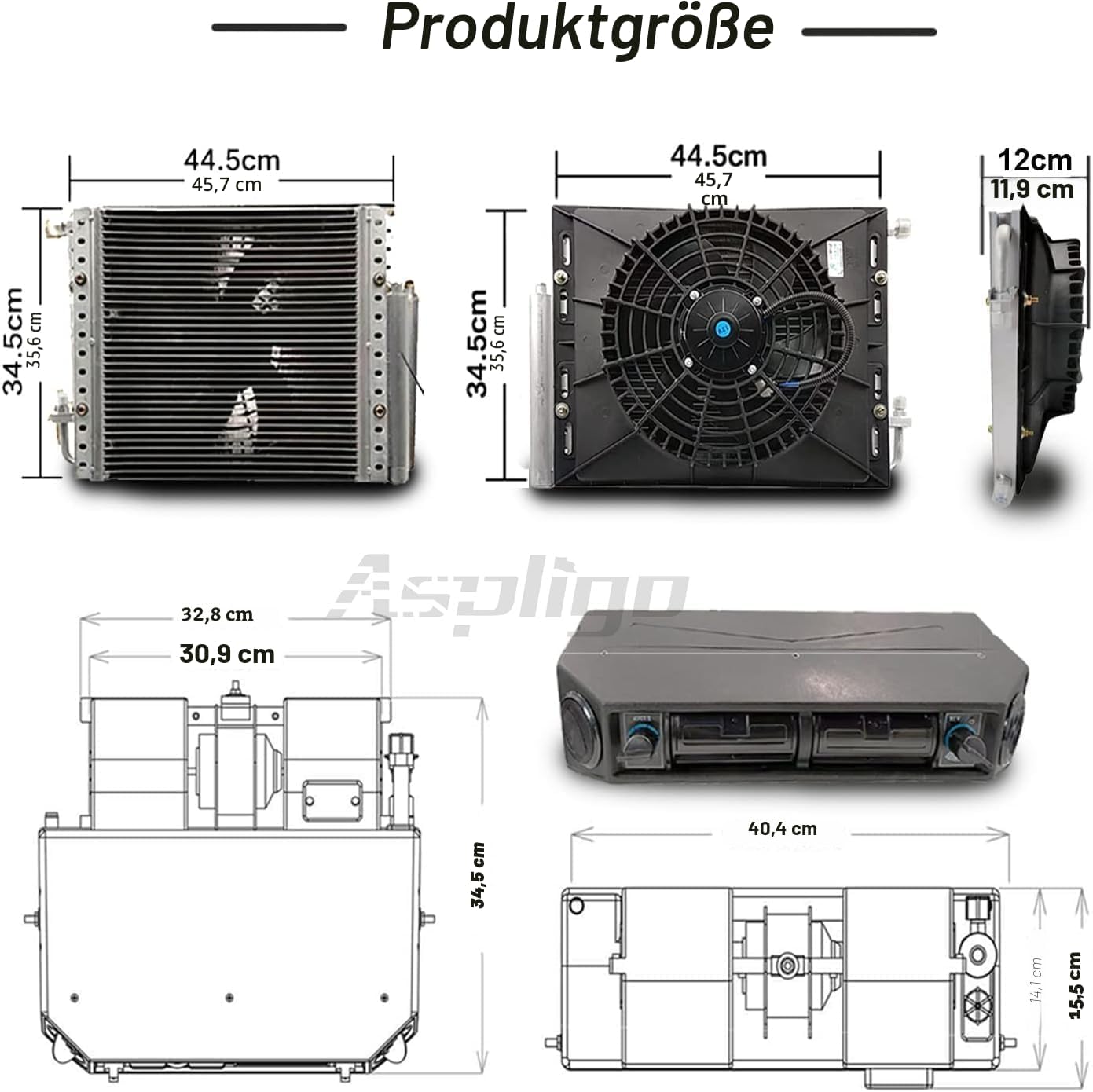 Gouku Universal Klimaanlage 12V Neue Energie 100% Elektrisch Wohnmobil Van Auto Klimaanlage unter Armaturenbrett 10000 BTU für LKW SUV RV