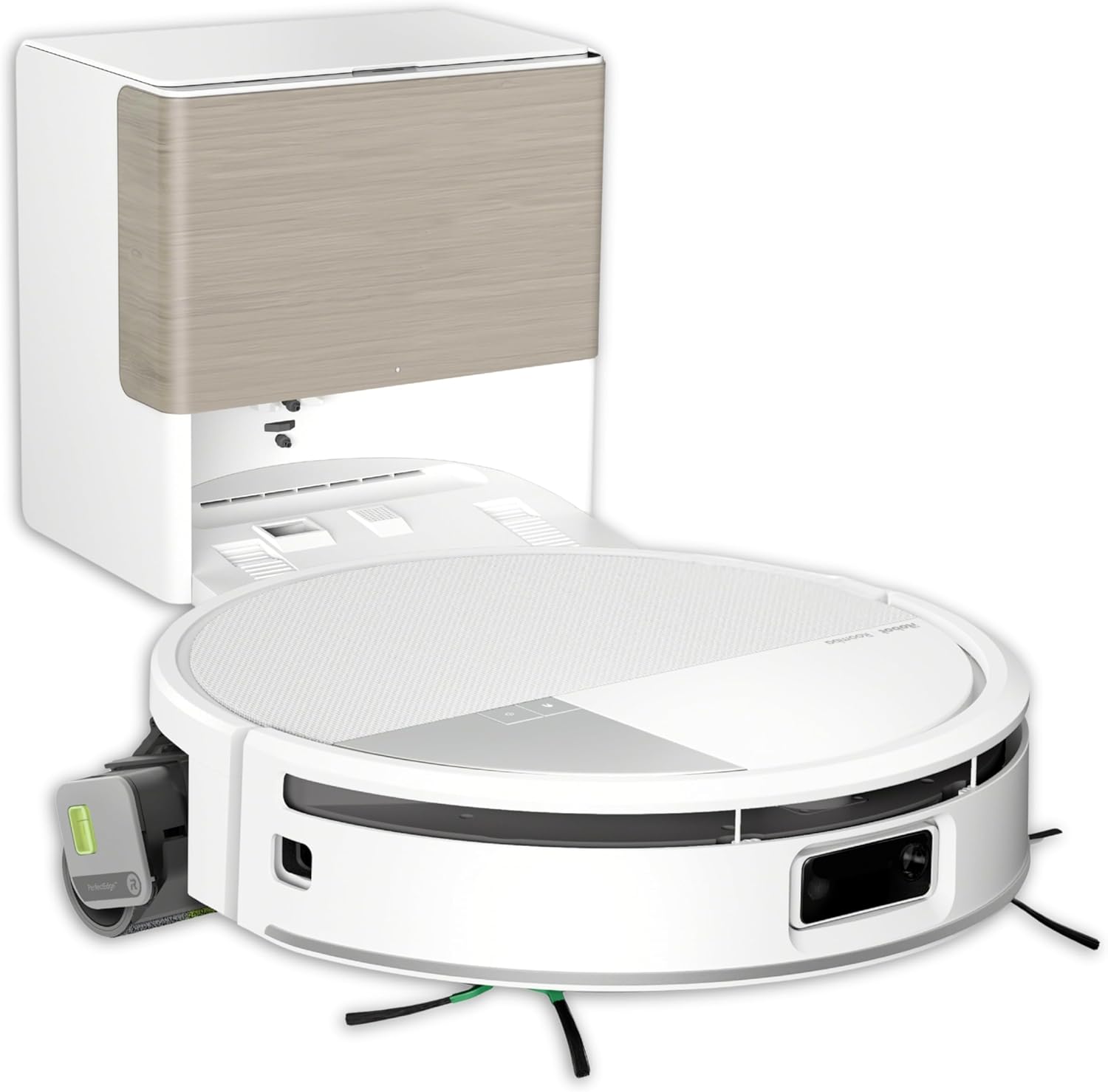 iRobot Roomba Max 705 Combo+Stazione AutoWash, Robot Aspirapolvere Lavapavimenti, ProLiDAR, PowerSpin Roller Mop,SmartScrub,Riconoscimento Oggetti AI,Pulizia Predittiva, Controllo Vocale e App, Bianco
