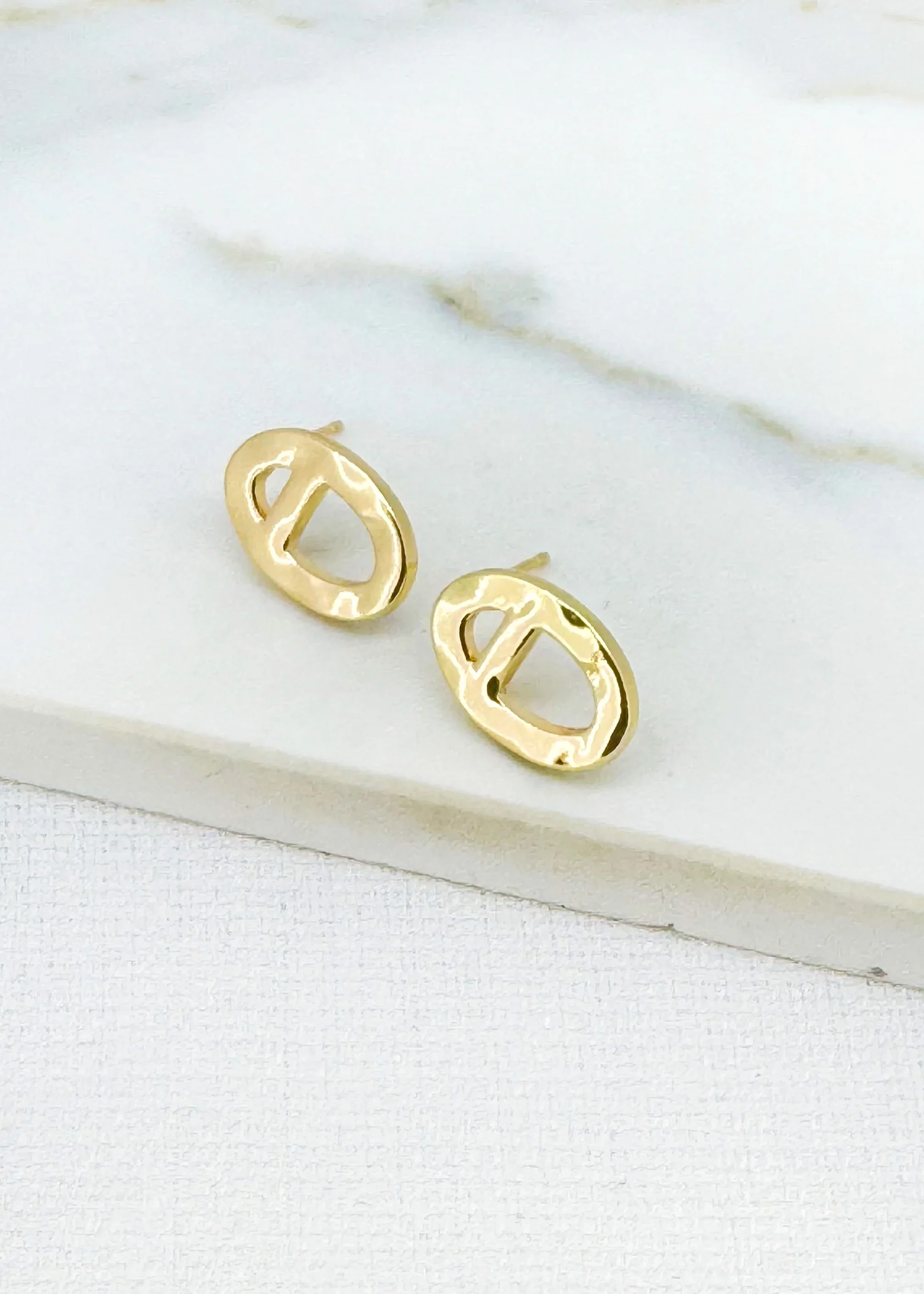 Envy Gold Oval Earrings