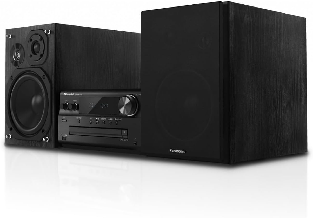 Panasonic SC-PMX92EG-K Sistema Hi-Fi Stereo, Audio High-Res, CD, Bluetooth, FM Radio, DAB+, AUX-IN Autoplay, USB DAC, LincsD-Amp, Speaker a 3 Vie, Alta Qualità Audio, Nero