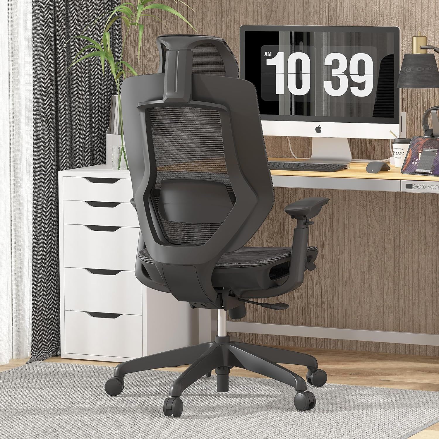 FLEXISPOT OC6 Big & Tall Mesh Office Chair, 4D Arms, Lumbar Support