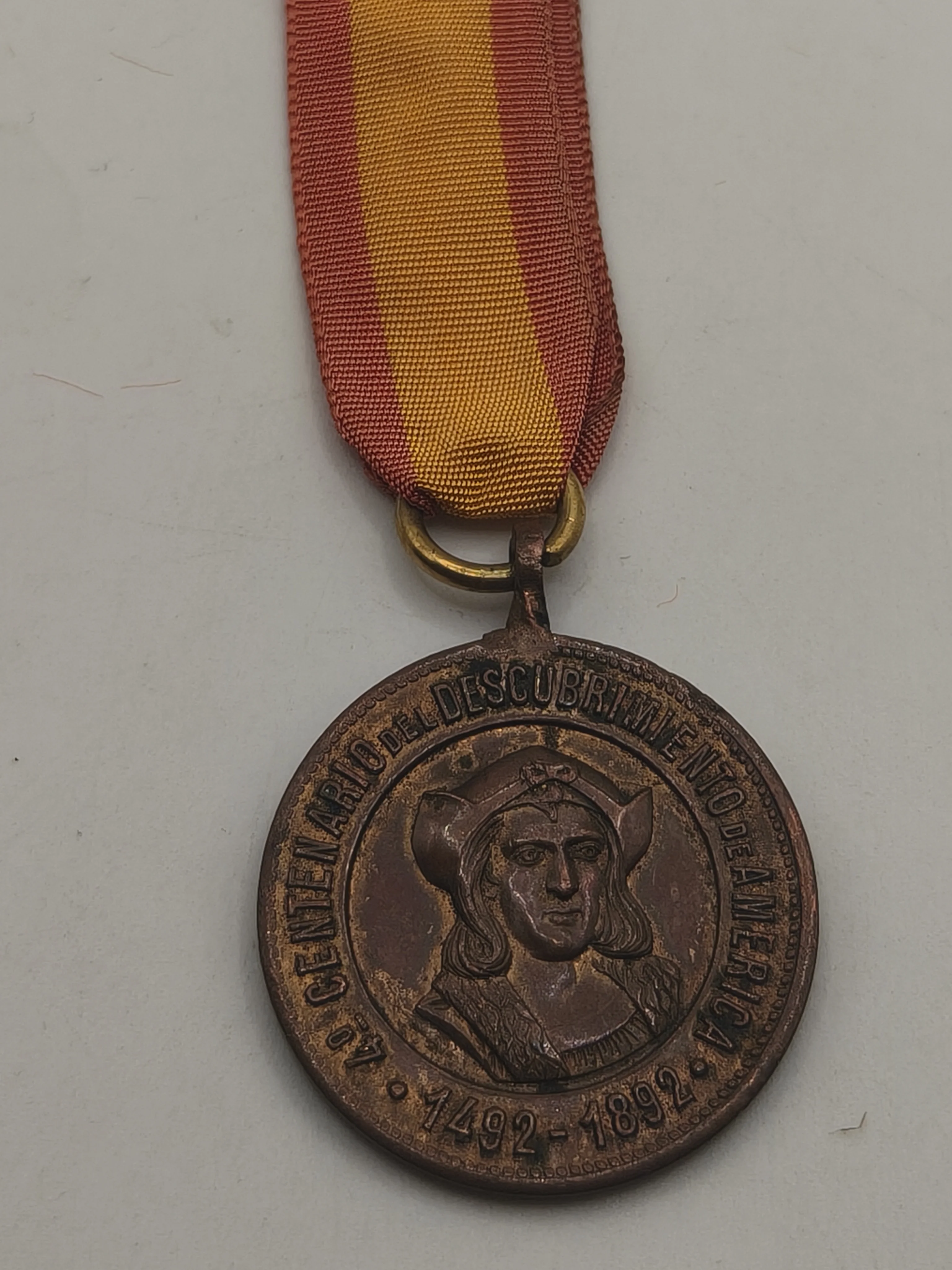 Cristobal Colon Conmemorative Medal Mendoza. Argentina
