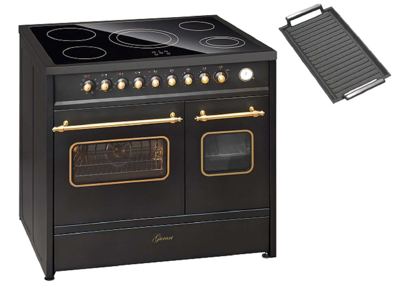 Elektro-Standherd GCH E 912 DF BL r+Grillplatte//