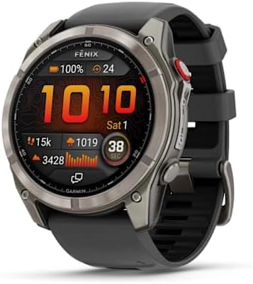 Fēnix 8 Pro 51 mm, LTE Premium Multisport GPS Smartwatch, touch screen AMOLED, tecnologia inReach integrata, funzioni avanzate di salute e allenamento, torcia a LED, durata a batteria fino