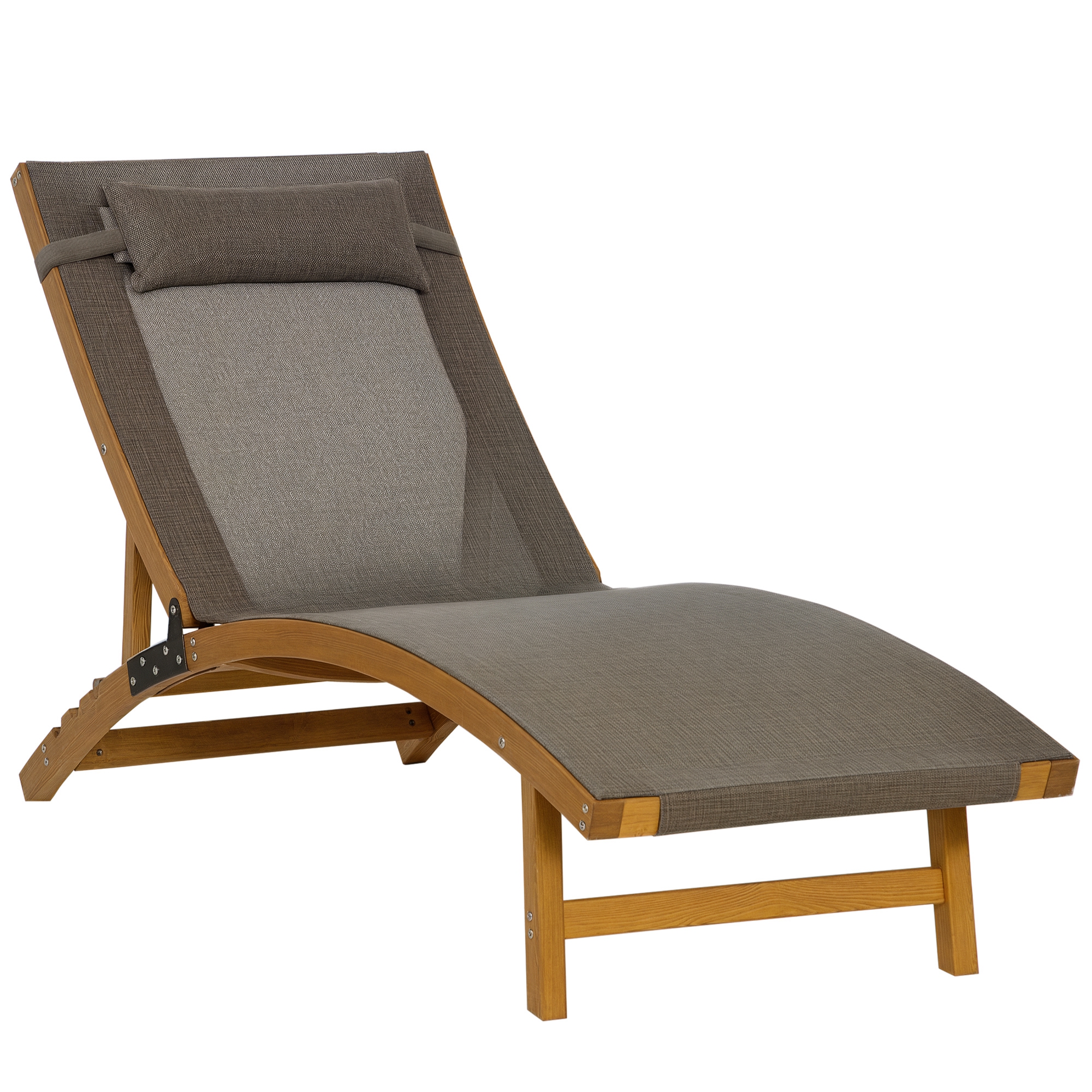 Outsunny Polyrattan Sitzgruppe für 2 Personen Balkonmöbel Set mit Beistelltisch mit Sitzkissen Stahl Schwarz+Grau