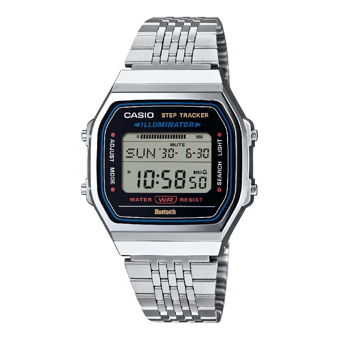 Orologio Casio Vintage ABL-100WE-1AEF Bluetooth acciaio