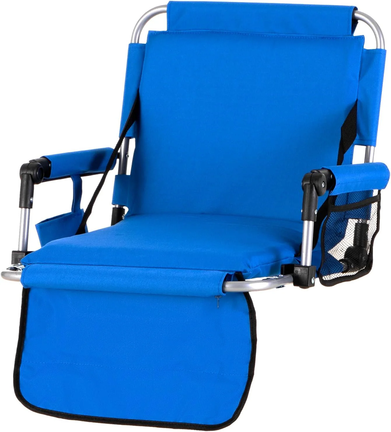 Folding Stadium Seat Bleacher Chair with Cup Holder