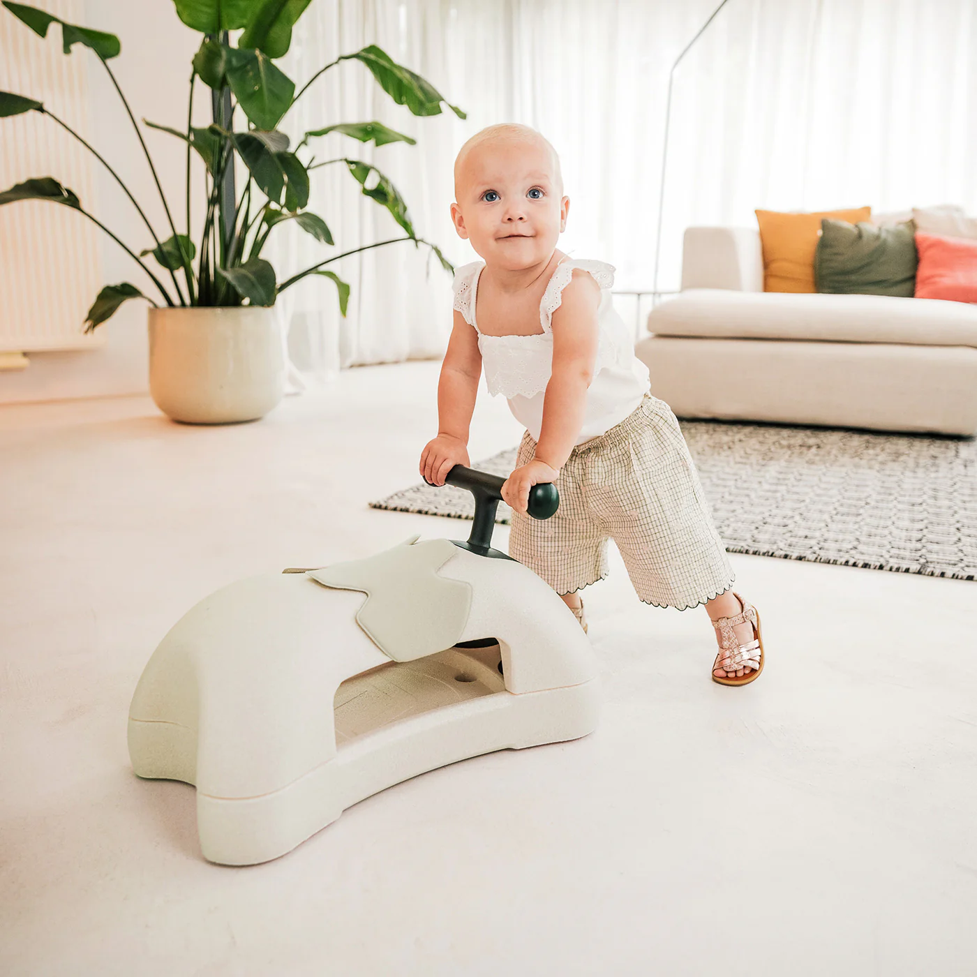 2025 Scoot and Ride My First baby walker 3-in-1 e scivolo in colore sabbia