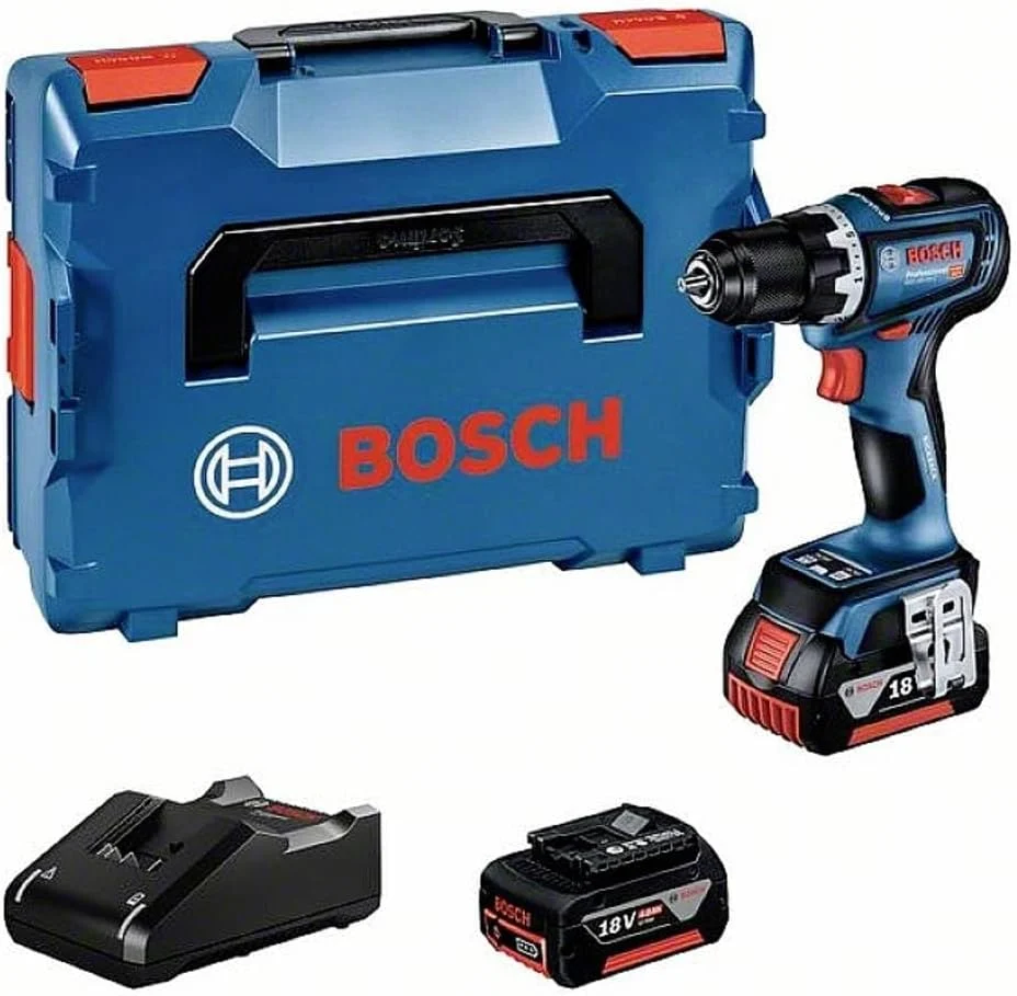 Bosch Professional Akkuschrauber, 4.0 Ah, 18 V, Grün, System Akku Bohrschrauber GSR -90 C (inkl. 2X ProCORE Akkus