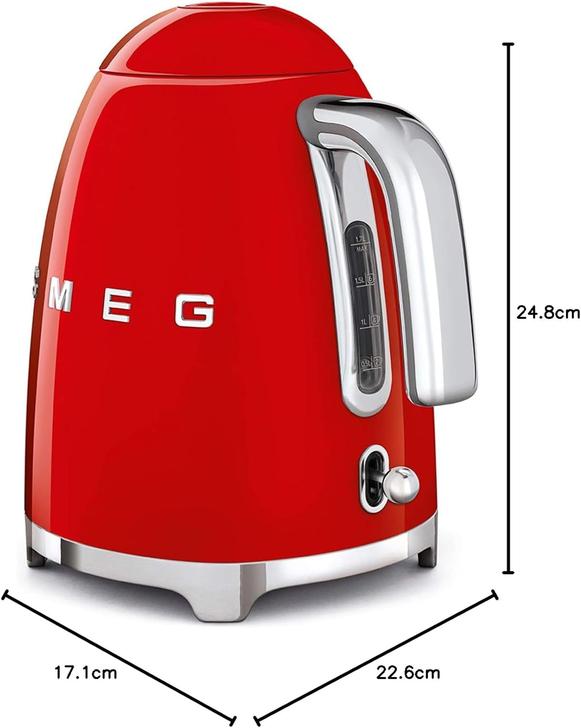 Smeg, 2x2 TSF01CREU -Toaster, 2 Schlitze für 2 Scheiben, 6 Vergoldungsniveaus, Heizfunktion, Abtau- und Bagel- Funktion, Sammelschublade, 950W, Creme