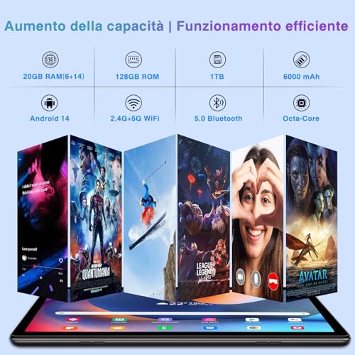 fezawio Android pollici tastiera assicurazione