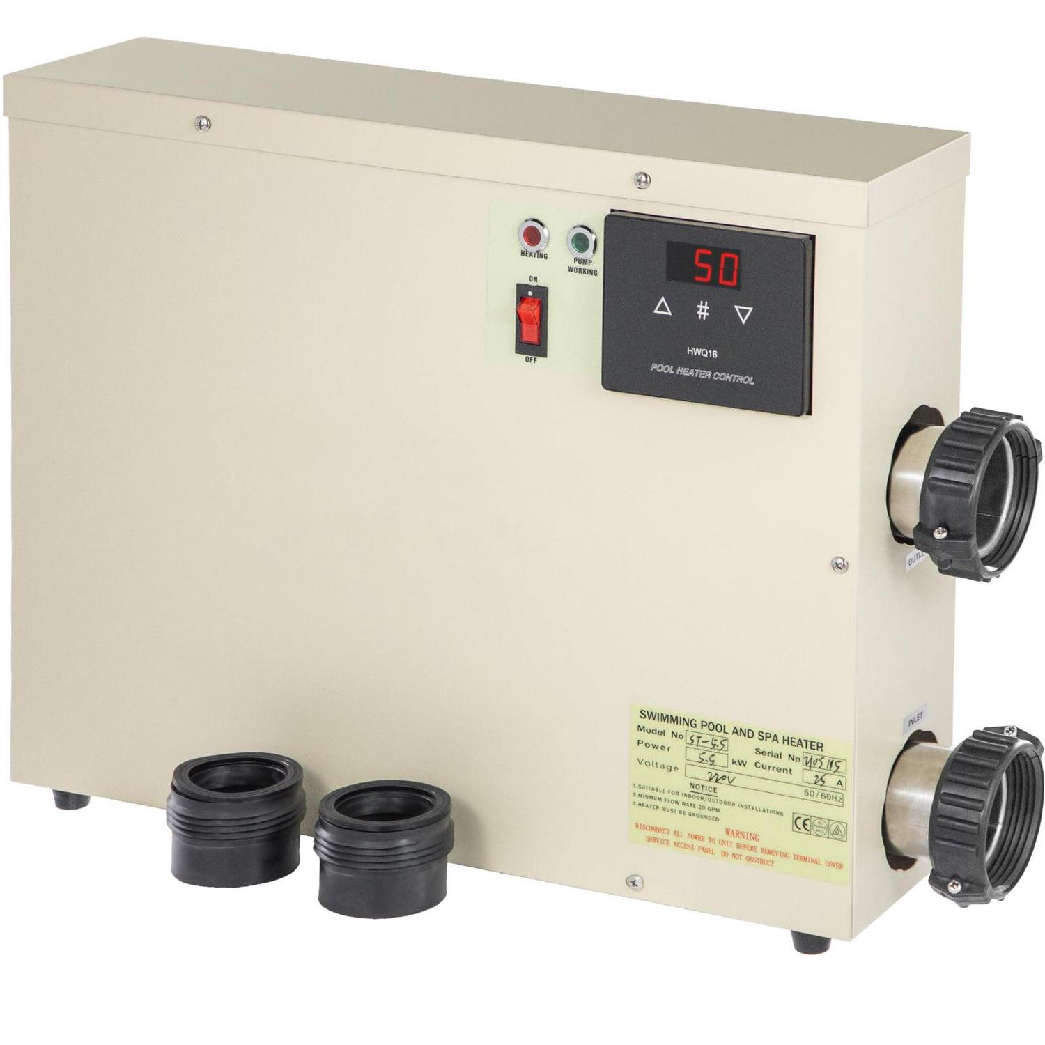 VEVOR 11KW 240V Electric Pool Heater Thermostat for Spas & Hot Tubs