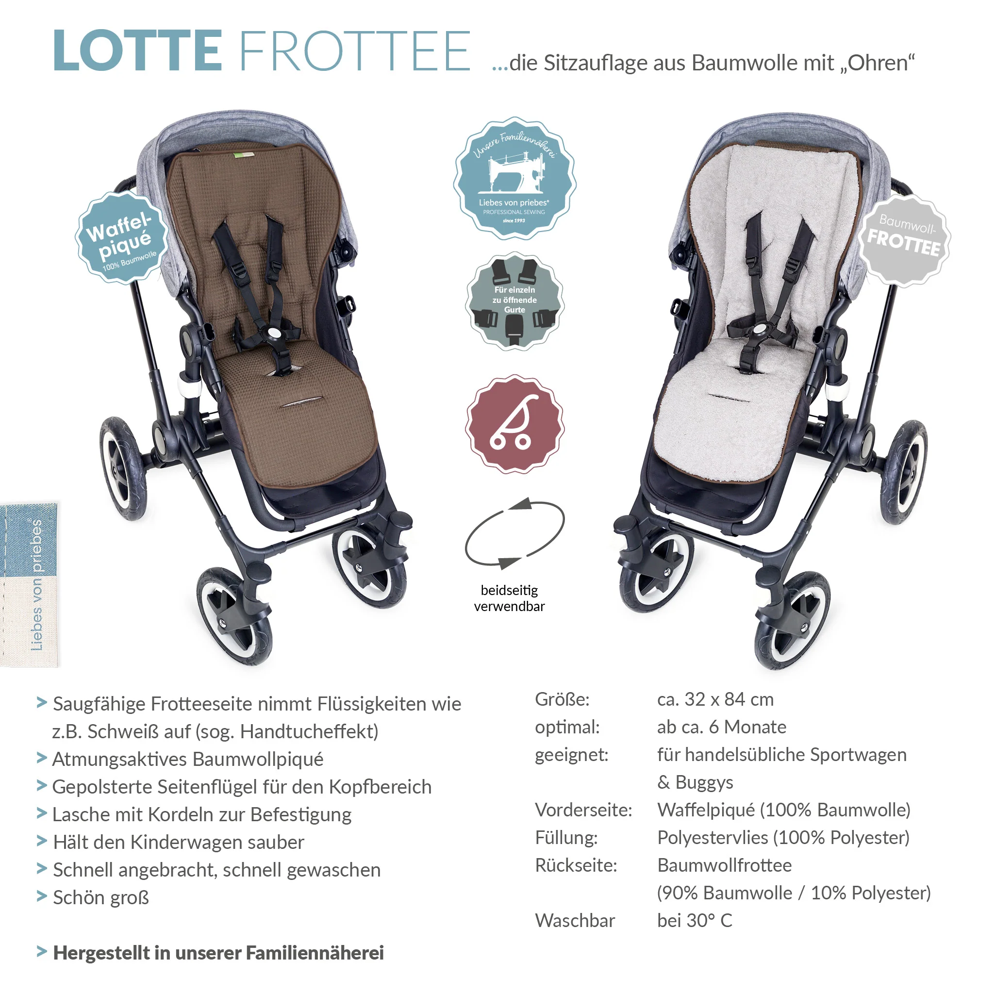LOTTE FROTEE die gro?e Sitzauflage mit Ohren