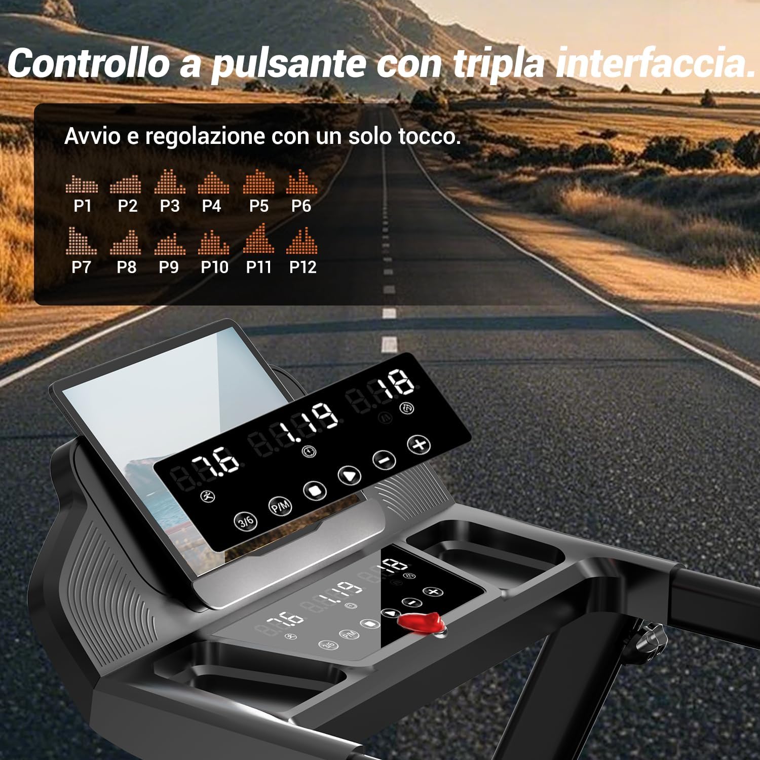 LONTEK Tapis Roulant Salvaspazio con Inclinazione 15%