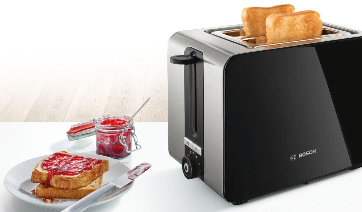 Toaster ComfortLine TAT7203, integrierter Edelstahl-Brötchenaufsatz