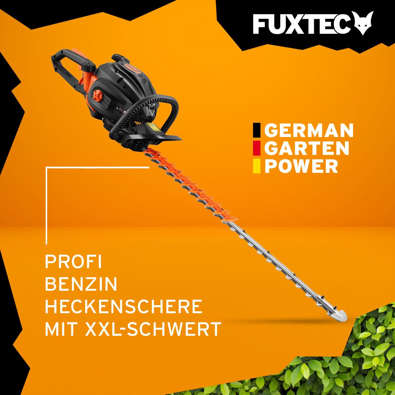 Leistungsstarke Benzin Heckenschere Profi FX MHP126 mit XXL Schwertlänge 800 mm Schwert Freischneider