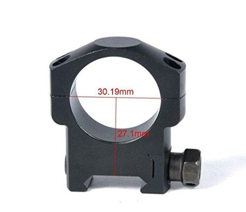 Green Blob Outdoors 30mm Medium Profile Picatinny High Performance Scope Rings 30 mm Diameter for Leupold, Burris, Nikon, Vortex and other scope brands