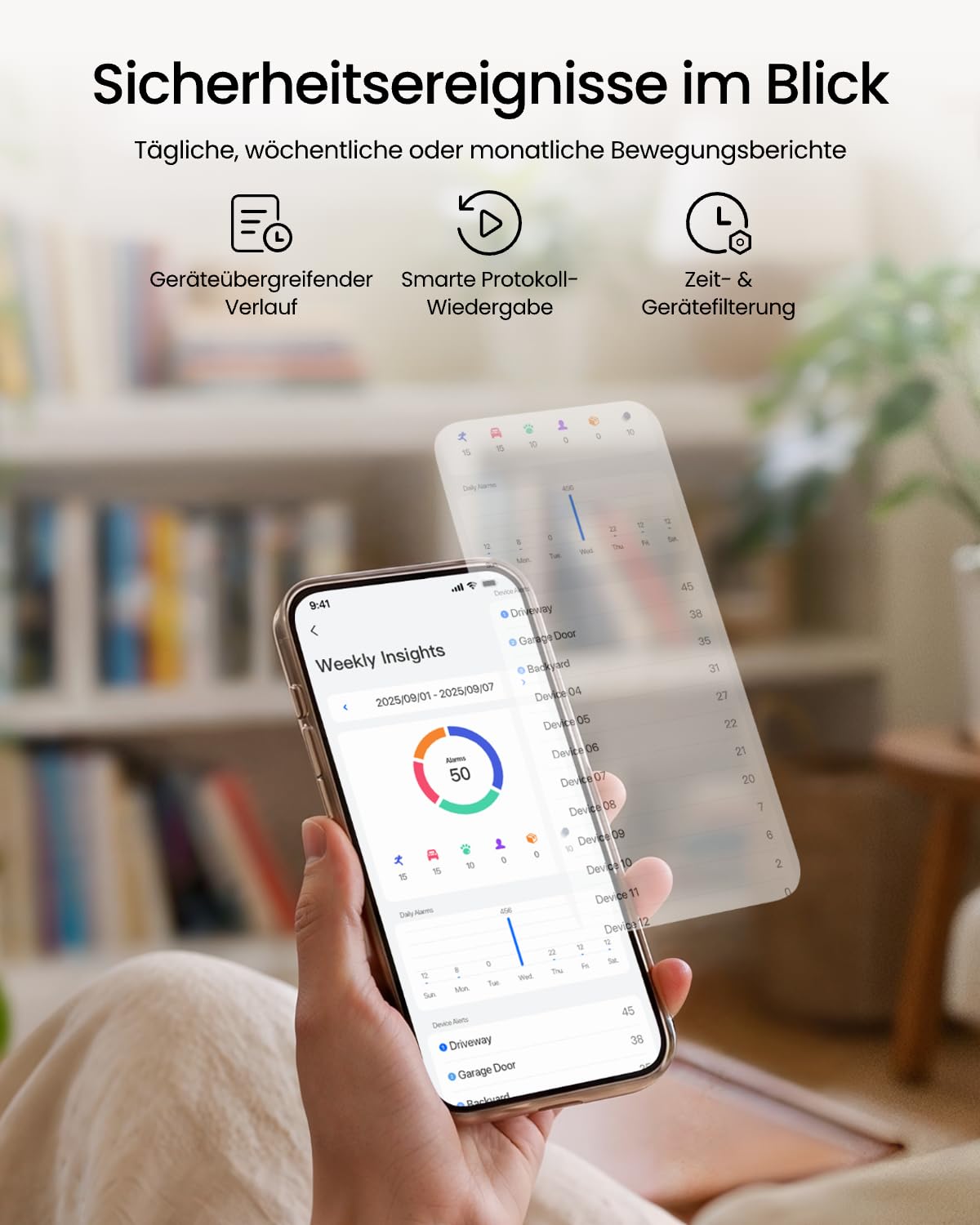 Lokaler Überwachungsspeicher für bis zu 12 Kameras, unterstützt 16TB HDD und 512GB SD-Karte, AES-128-Verschlüsselung, Wi-Fi 6, HDMI, ohne Festplatte