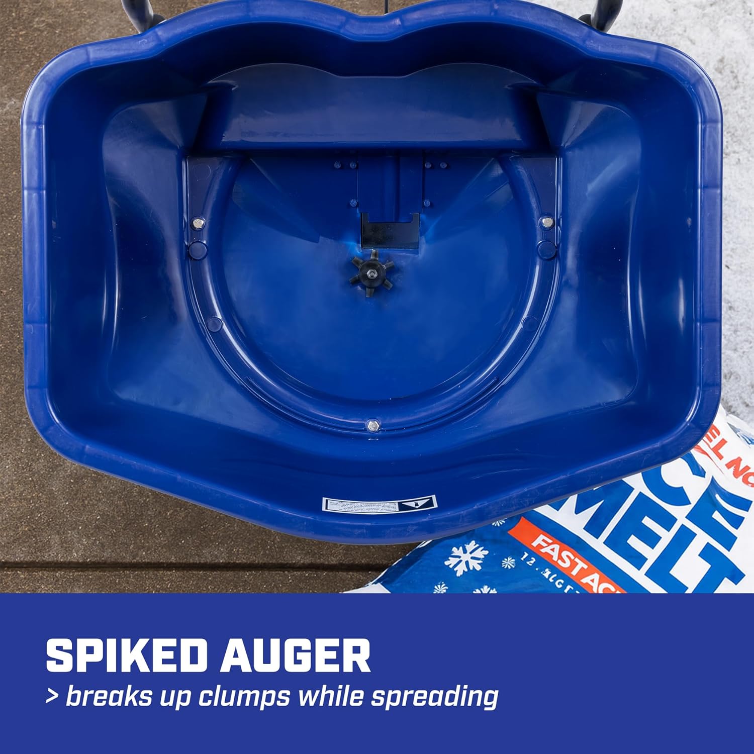 Chapin 88200A Spreader  Salt  Ice Melt  All Season  SaltPro  Walk Behind  Spiked Auger  Adjustable Baffles  12