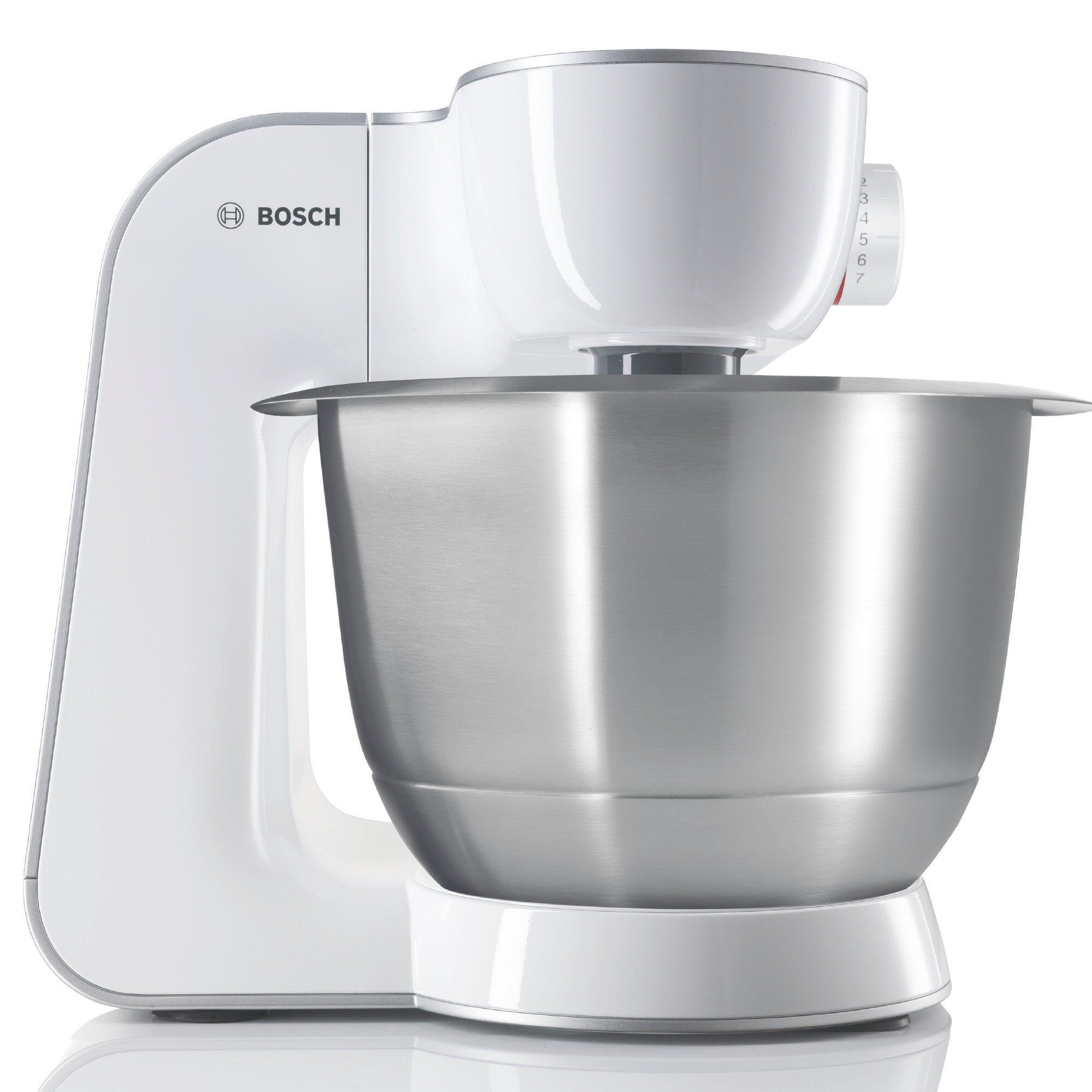 Küchenmaschine Serie 4 MUM58W20, Mixer, Durchlaufschnitzler, 3 Scheiben, weiß